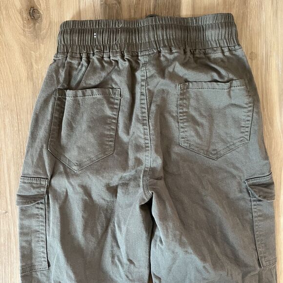 sz 0/24 - Teen Girls Olive Green Cargo Style Cotton Jogger Pants by Telepatia - Picture 7 of 8